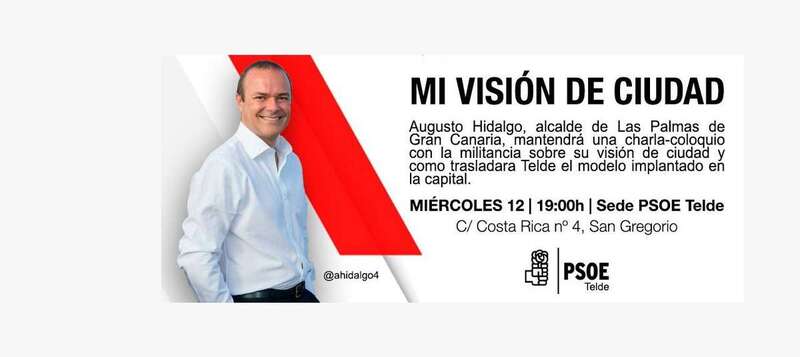 Cartel de la charla (Foto TA)